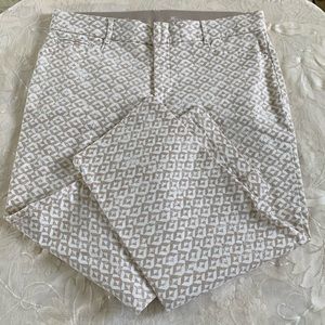 JM Collection Beige Cropped Pant Size 14